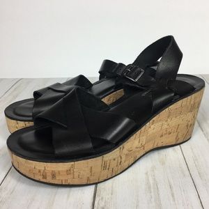 Kork-Ease Ava Platform Wedge Sandals Size 7